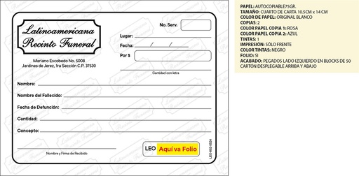 [LEO-602] Recibos Adicionales LRF
