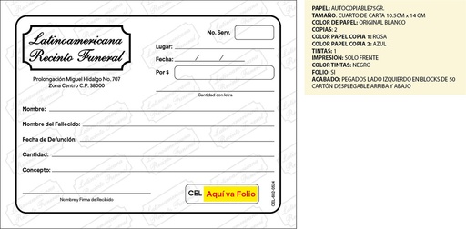 [CEL-602] Recibos Adicionales LRF 