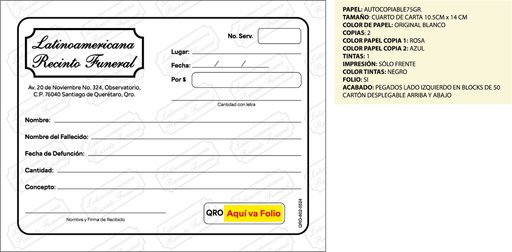 [QRO-602] Recibos Adicionales LRF 